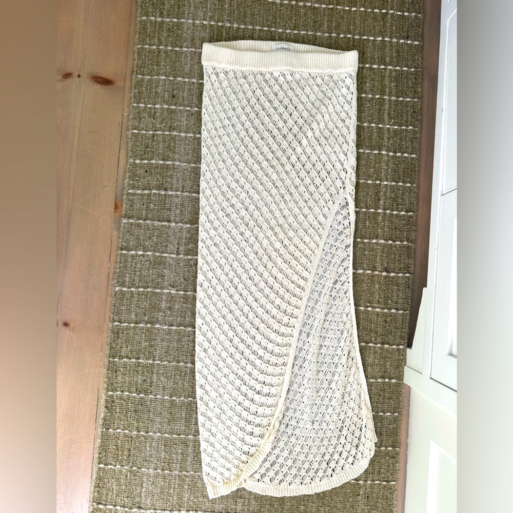 L Space Knit Cream Beach Cover Up